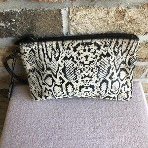 MYRA BAG SNAKE PRINT LEATHER HAIRON POUCH, S-2919, NWT
